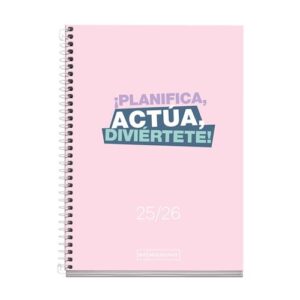 Agenda Escolar Miquelrius Activa Día Página Write Rosa 25_26