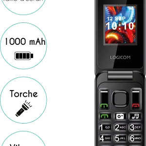 Logicom fleep 450 móvil básico 4g 1.77″ ds bt negr