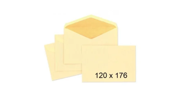 SOBRE 120X176 CAÑA VERJURADO HUMECTABLES