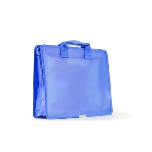 Maletin con cremallera color azul 360x260x90mm
