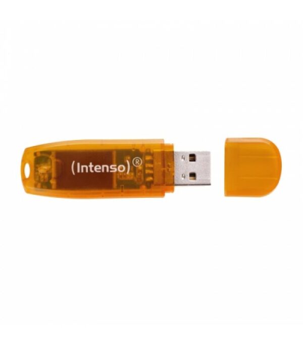 PENDRIVE 64GB USB2.0 INTENSO RAINBOW NARANJA - Imagen 2