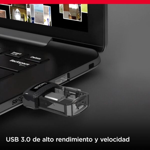Pendrive OTG Sandisk 32Gb, Dual USB 3.0 - Imagen 7