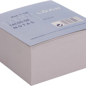 Taco de notas Loan – 10 x 10 cm – 500 hojas – Color blanco