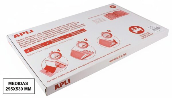 FORRO DE LIBROS PVC APLI AJUSTABLE 295X530 MM UNIDAD