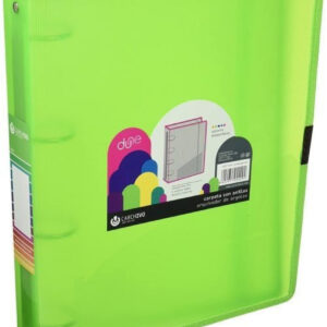 Carpeta A4+ 4 Anillas 40mm Polipropileno Verde Cierre Con Goma Dune