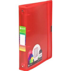 Carpeta A4+ 4 Anillas 40mm Polipropileno Rojo Cierre Con Goma Dune