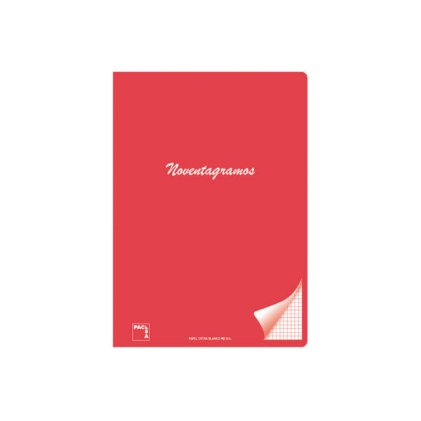 CUADERNO GRAPADO PACSA NOVENTAGRAMOS 48h A5 PAUTA 2,5 CON MARGEN - Imagen 4