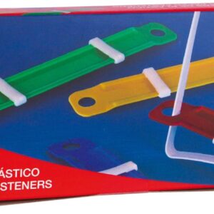 Encuadernador fastener plástico, colores surtidos