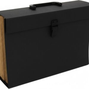 Maletin Fuelle Fº Carton Forrado Negro A-z/1-31 Con Asa