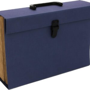 Maletin Fuelle Fº Carton Forrado Azul A-z/1-31 Con Asa