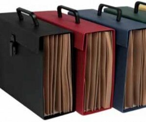 Maletin Fuelle Fº Carton Forrado Negro A-z/1-31 Con Asa