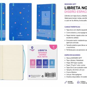 Cuaderno Notebook Diseño Espacial Bismark Gift