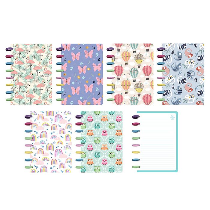 Cuaderno inteligente con anillas de colores A5