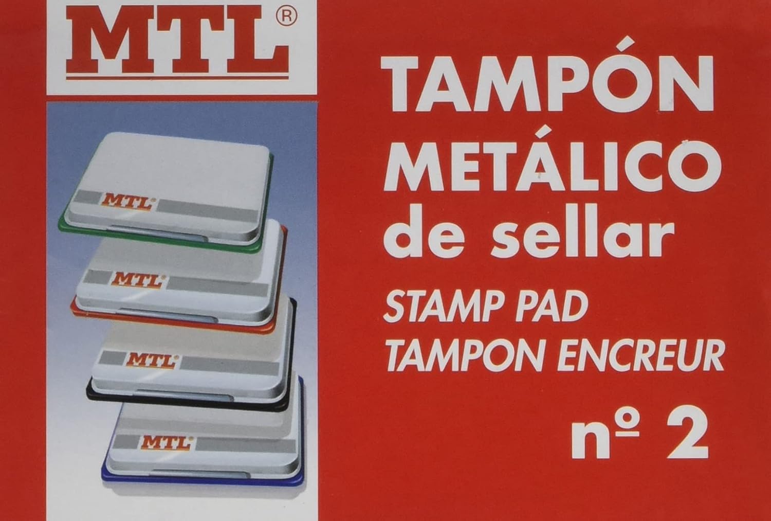 Tampón metálico de sellar, 109 x70 mm, color Azul - Imagen 5